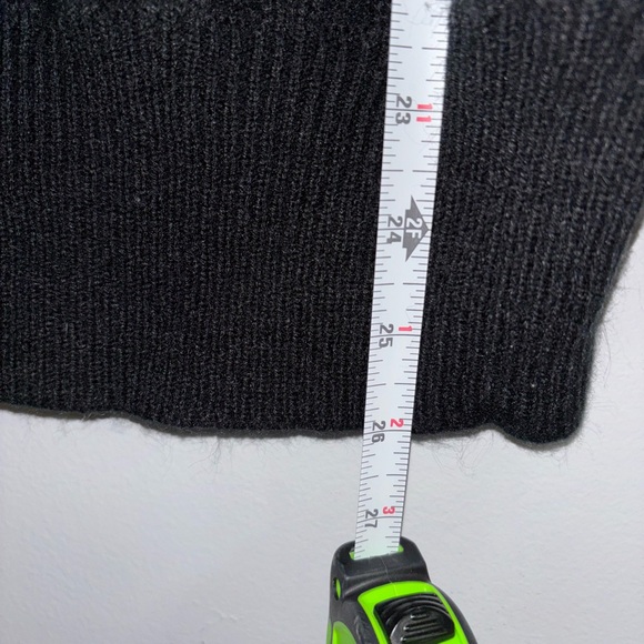 Vintage Nordic Pattern Sweater Black Cream Fair Isle Cottagecore Cozy Knit - Picture 6 of 6